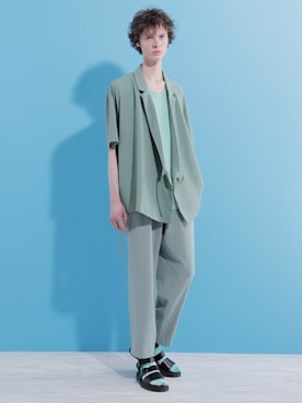 「サマージャケット」｜EMMA CLOTHESさん（メンズ・178cm）の春コーディネート