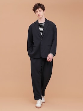 「EMMA CLOTHES（エマクローズ）のアイテム（ジャケット/アウター）」を使った、EMMA CLOTHESさん（メンズ・186cm）の夏コーディネート