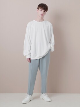 「EMMA  CLOTHES」｜「アイテム（スウェット）」を使った、EMMA CLOTHESさん（メンズ・178cm）の夏コーディネート