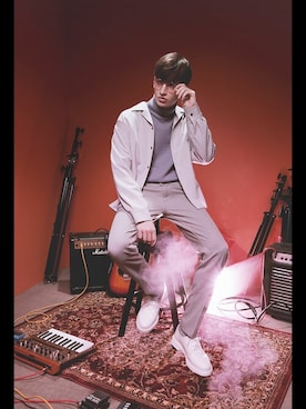 「Dr. Martens（ドクターマーチン）のDr.Martens / ドクターマーチン 1461 3EYE GIBSON SHOE 3ホール ギブソン シューズ ブーツ（ブーツ）」を使った、EMMA CLOTHESさん（メンズ・178cm）の夏コーディネート