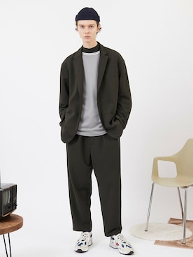 「EMMA CLOTHES（エマクローズ）のアイテム（ジャケット/アウター）」を使った、EMMA CLOTHESさん（メンズ・185cm）の秋コーディネート