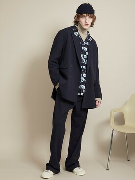 「EMMA CLOTHES（エマクローズ）のアイテム（ジャケット/アウター）」を使った、EMMA CLOTHESさん（メンズ・182cm）の秋コーディネート
