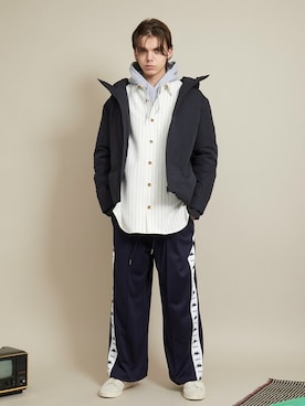「EMMA CLOTHES（エマクローズ）のアイテム（ジャケット/アウター）」を使った、EMMA CLOTHESさん（メンズ・180cm）の秋コーディネート