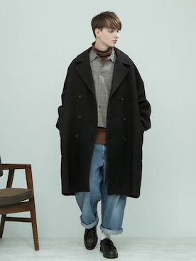 「EMMA CLOTHES（エマクローズ）のアイテム（ジャケット/アウター）」を使った、EMMA CLOTHESさん（メンズ・180cm）の秋コーディネート
