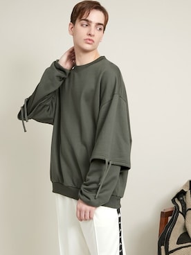 「EMMA  CLOTHES」｜「アイテム（スウェット）」を使った、EMMA CLOTHESさん（メンズ・178cm）の冬コーディネート