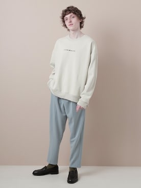 「EMMA  CLOTHES」｜「アイテム（スウェット）」を使った、EMMA CLOTHESさん（メンズ・182cm）の冬コーディネート