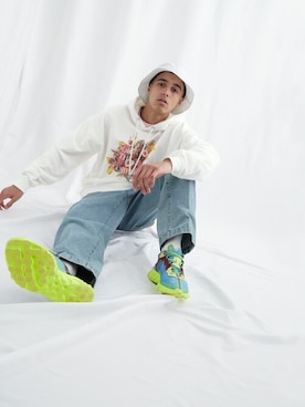 「ウォッシュデニム」｜EMMA CLOTHESさん（メンズ・183cm）の冬コーディネート