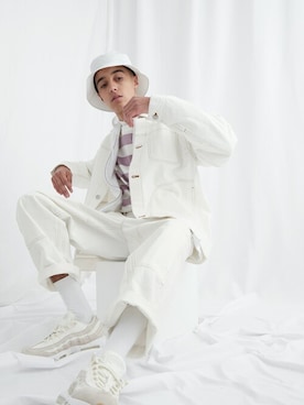 「EMMA CLOTHES（エマクローズ）のアイテム（ジャケット/アウター）」を使った、EMMA CLOTHESさん（メンズ・183cm）の春コーディネート