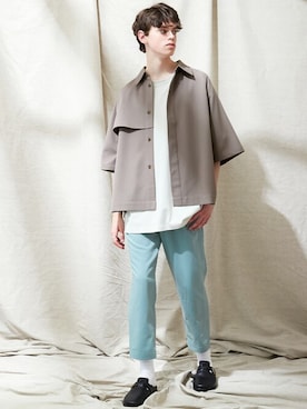 「EMMA CLOTHES（エマクローズ）のアイテム」を使った、EMMA CLOTHESさん（メンズ・184cm）の春コーディネート