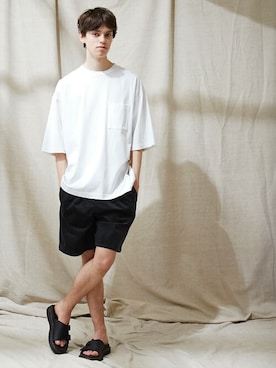 「EMMA CLOTHES（エマクローズ）のアイテム」を使った、EMMA CLOTHESさん（メンズ・182cm）の春コーディネート
