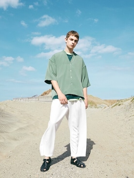 「EMMA CLOTHES（エマクローズ）のアイテム」を使った、EMMA CLOTHESさん（メンズ・185cm）の春コーディネート