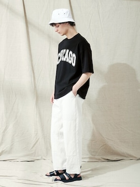 「EMMA CLOTHES（エマクローズ）のアイテム」を使った、EMMA CLOTHESさん（メンズ・184cm）の春コーディネート