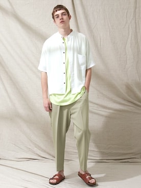 「EMMA CLOTHES（エマクローズ）のアイテム」を使った、EMMA CLOTHESさん（メンズ・185cm）の春コーディネート