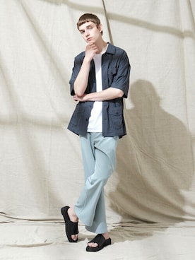 「EMMA CLOTHES（エマクローズ）のアイテム」を使った、EMMA CLOTHESさん（メンズ・185cm）の春コーディネート