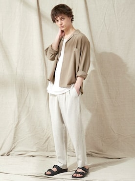 「EMMA CLOTHES（エマクローズ）のアイテム」を使った、EMMA CLOTHESさん（メンズ・184cm）の夏コーディネート