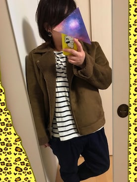 「IEDIT（イディット）のアイテム（アクセサリー）」を使った、:Tom:さん（レディース・150cm）の秋コーディネート