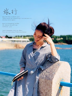 「アイテム（ポーチ）」を使った、咖啡不加糖さん（レディース・150cm）の秋コーディネート