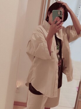 デニムジャケット ベージュ系 を使った 高校生 のレディース人気ファッションコーディネート Wear