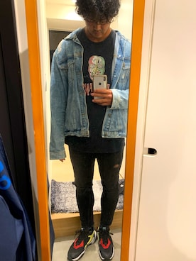 「H&M（エイチ・アンド・エム）のアイテム（ジャケット/アウター）」を使った、Nezumi4612さん（メンズ・181cm・20代）の秋コーディネート