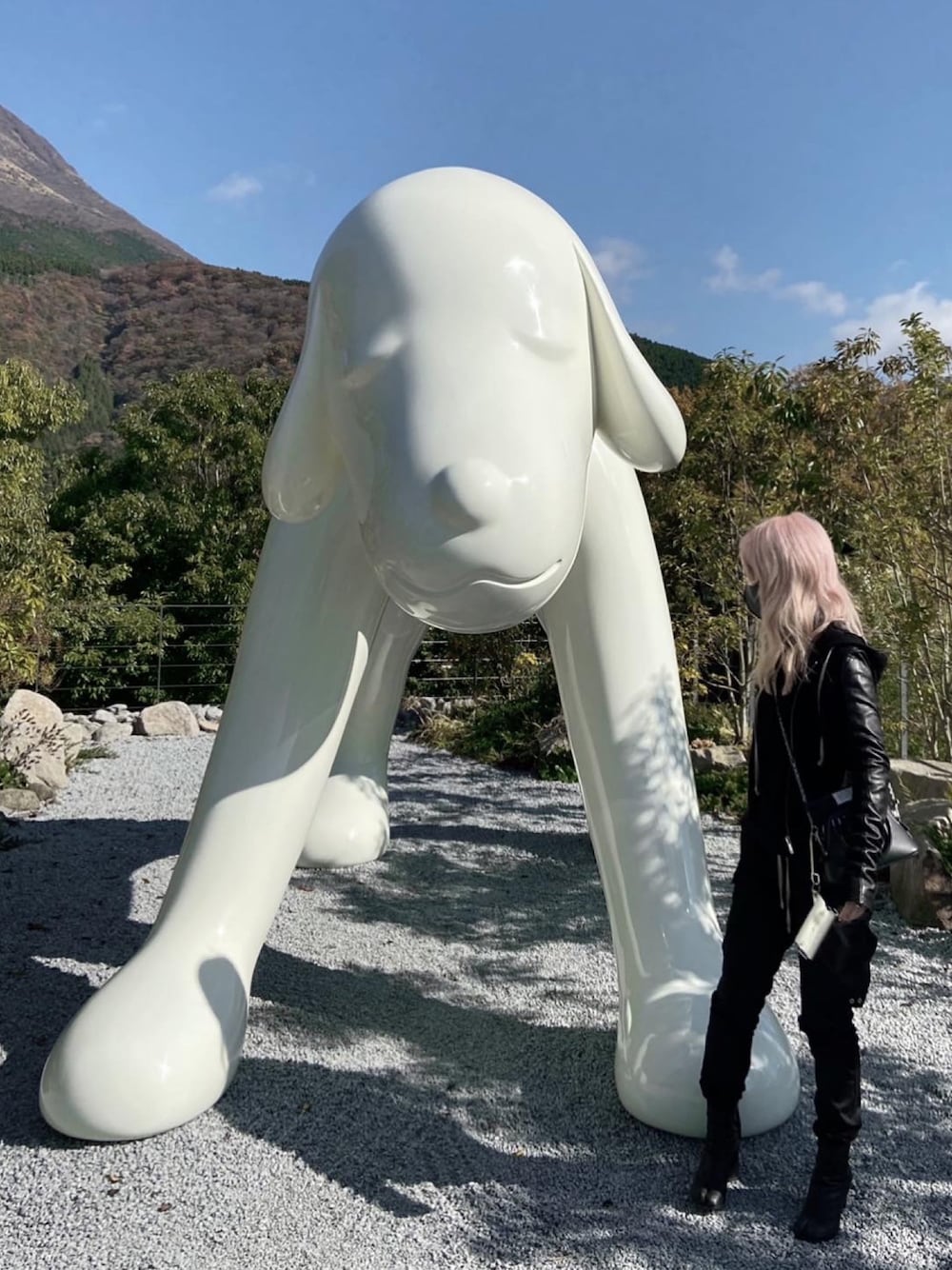 「RICK OWENS、RICK OWENS DRKSHDW、drkshdw、Maison Martin Margiela、Chrome Hearts」｜「Rick Owensのアイテム（カーゴパンツ、ブラック系）」を使った、Ｒ Ｅ Ｎさん（レディース・156cm）の冬コーディネートの1枚目の写真