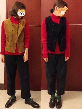 「Church's（チャーチ）のアイテム（その他シューズ）」を使った、Jamie Woodさん（レディース・157cm）の冬コーディネート