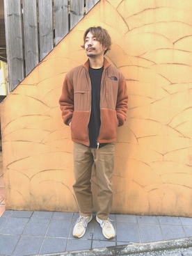 「northface」｜「アイテム（その他アウター）」を使った、クドさん（メンズ・166cm）の冬コーディネート
