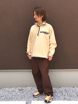 「ノースフェイス」｜クドさん（メンズ・165cm）の春コーディネート