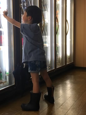 「5歳」｜「アイテム（レインシューズ）」を使った、kemuuuさん（キッズ・100cm）の夏コーディネート
