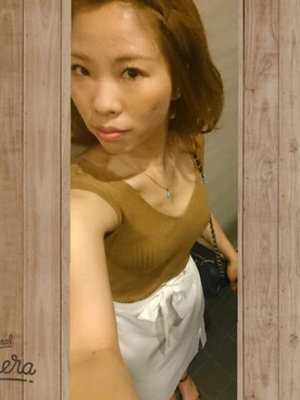 「ひざ丈スカート」｜「アイテム（その他）」を使った、ippa ☆さん（レディース・159cm）の夏コーディネート