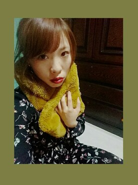 「マスタードイエロー」｜「アイテム（その他）」を使った、ippa ☆さん（レディース・159cm）の冬コーディネート