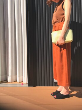 「UNTITLED（アンタイトル）のアイテム（パンツ）」を使った、kuriさん（レディース・154cm）の秋コーディネート