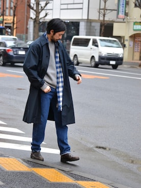 「AURALEE」｜DDさん（メンズ・179cm）の春コーディネート