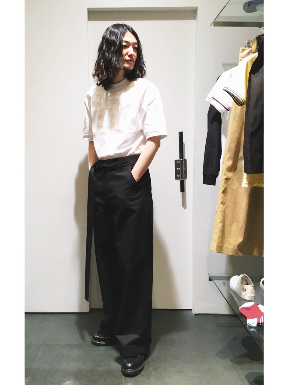 FRED PERRY AKANE UTSUNOMIYA コラボワイドパンツ フレッド・ペリー」が「アカネ ウツノミヤ」との第2弾コラボ