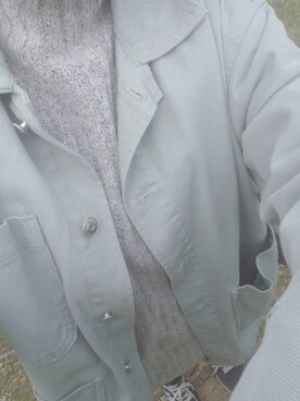 「アイテム（デニムジャケット、グリーン系）」を使った、iteoさん（レディース・143cm）の秋コーディネート