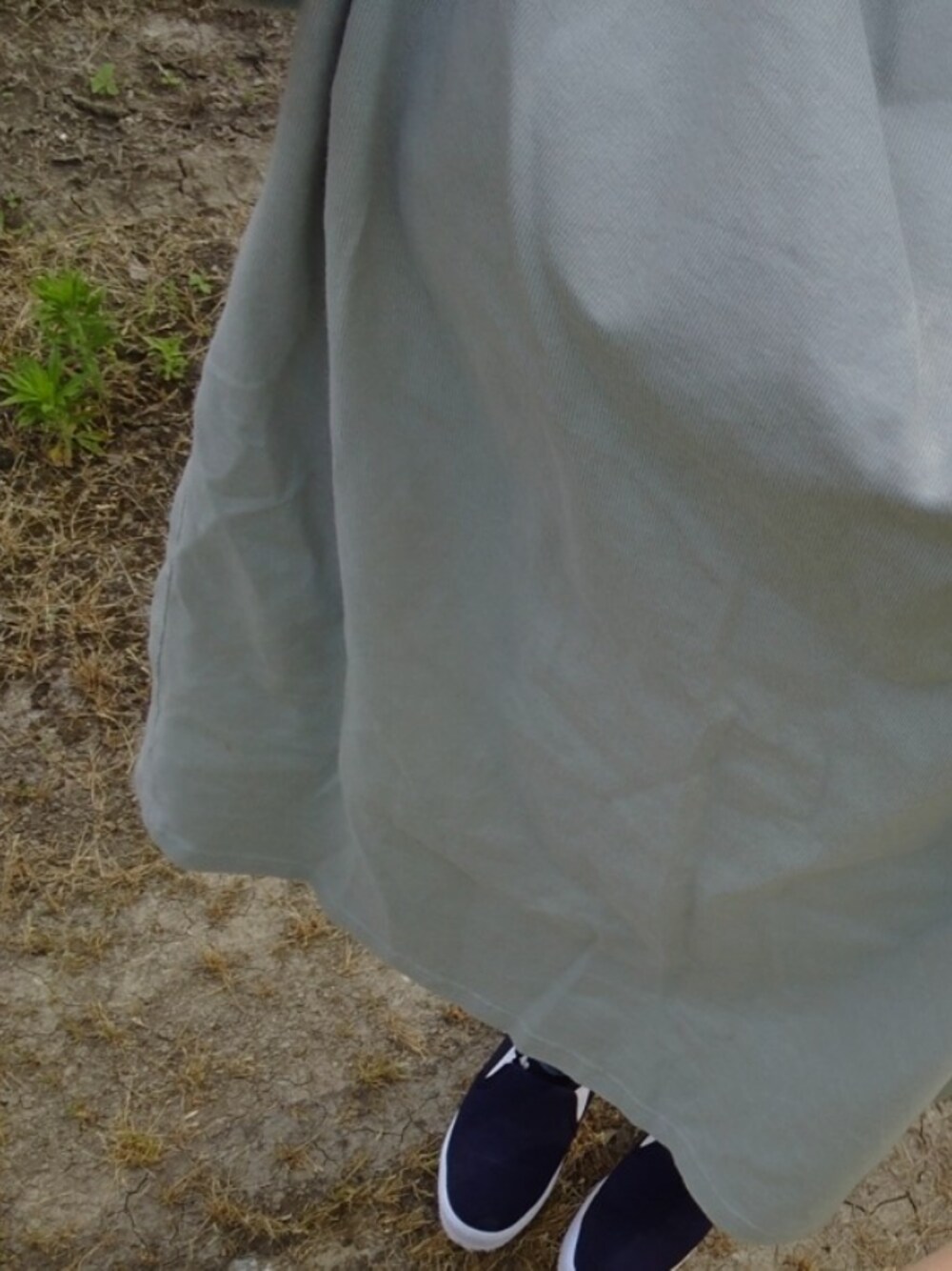 「ビッグT」｜「Honeysのアイテム（Tシャツ/カットソー、グリーン系）」を使った、iteoさん（レディース・143cm）の夏コーディネートの1枚目の写真