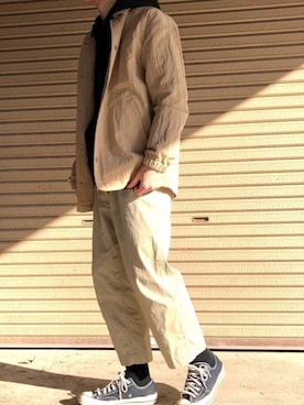 「レイヤードstyle」｜「アイテム（ナイロンジャケット）」を使った、ゆ っ け。さん（メンズ・172cm）の冬コーディネート