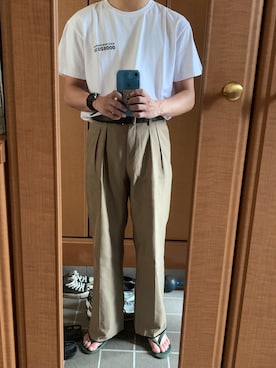 「KIKO KOSTADINOV（キコ コスタディノフ）のアイテム（トップス）」を使った、yunnさん（メンズ・172cm）の夏コーディネート