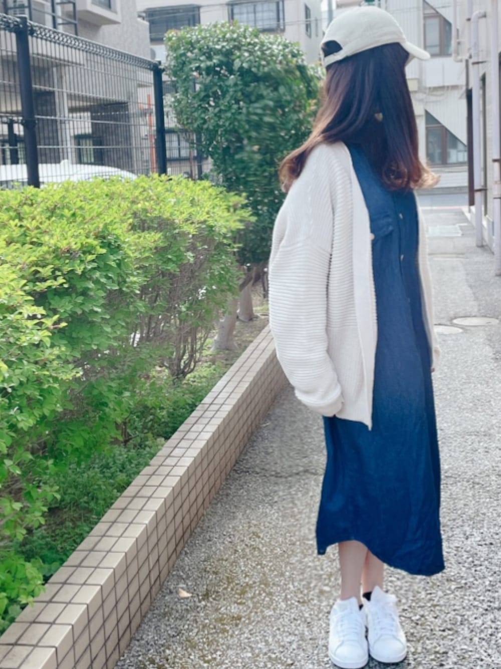【美品】アーバンリサーチ スタンドカラー デニムオーバーシャツワンピース URBAN RESEARCH（アーバンリサーチ）の「デニムオーバーシャツ
