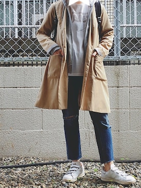 「Daniel Wellington（ダニエルウェリントン）の【Daniel Wellington】レザーバンド３６ＭＭ（アナログ腕時計）」を使った、funinoさん（レディース・153cm）の秋コーディネート