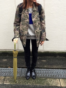 munmun☺︎さん（レディース・160cm）の冬コーディネート