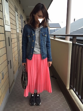 munmun☺︎さん（レディース・160cm）の春コーディネート