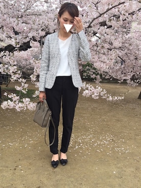 munmun☺︎さん（レディース・160cm）の春コーディネート