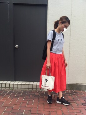 munmun☺︎さん（レディース・160cm）の夏コーディネート