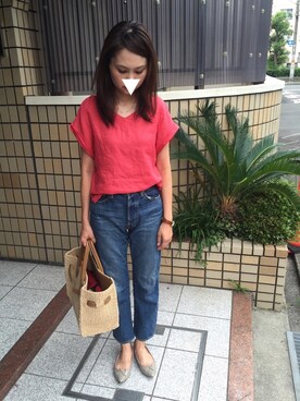 munmun☺︎さん（レディース・160cm）の夏コーディネート