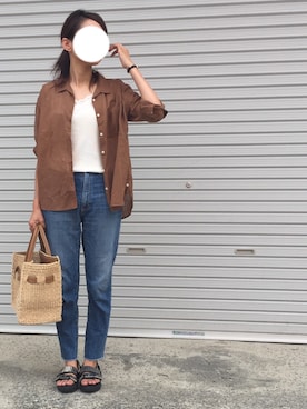 munmun☺︎さん（レディース・160cm）の夏コーディネート