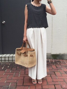 munmun☺︎さん（レディース・160cm）の夏コーディネート