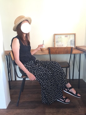 munmun☺︎さん（レディース・160cm）の夏コーディネート