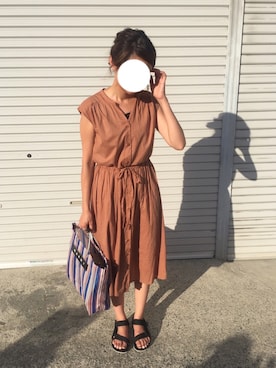 munmun☺︎さん（レディース・160cm）の夏コーディネート