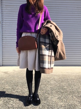 munmun☺︎さん（レディース・160cm）の冬コーディネート