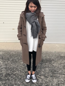 munmun☺︎さん（レディース・160cm）の冬コーディネート